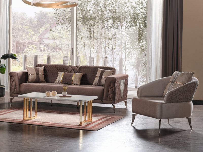 Sultan Elif Extendable Loveseat
