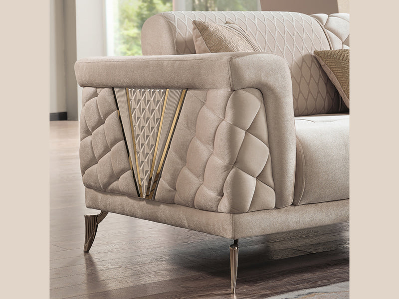Sultan Elif Extendable Loveseat