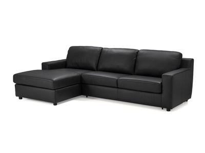 Elizabeth Premium 109.8" / 67.7" Wide Convertible Leather Sectional