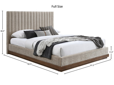 Emmet Walnut Platform Bed