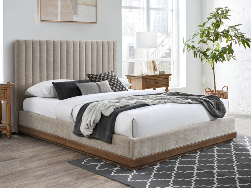 Emmet Walnut Platform Bed
