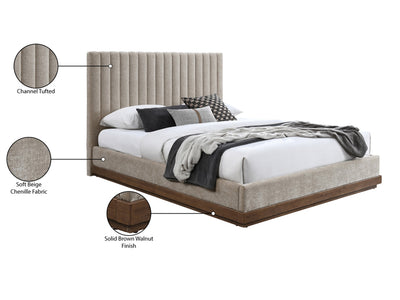 Emmet Walnut Platform Bed