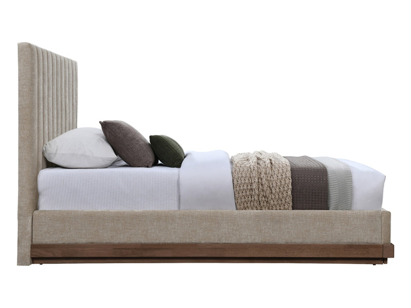 Emmet Walnut Platform Bed