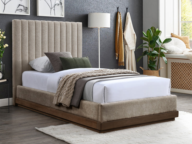 Emmet Walnut Platform Bed