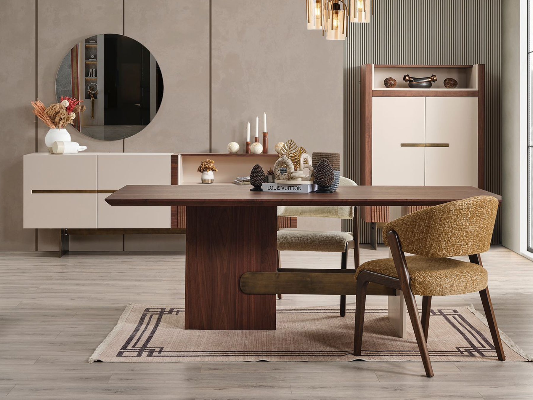 Louis Vuitton Dining Table and Chairs Collection 