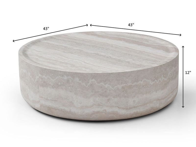 6155 Marble Looking Coffee Table