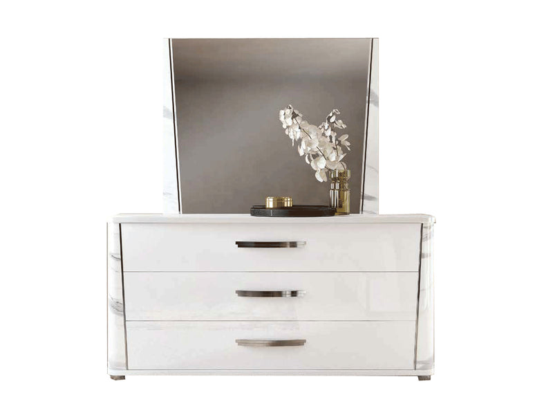 Anna 69" Wide 3 Drawer Dresser With Mirror