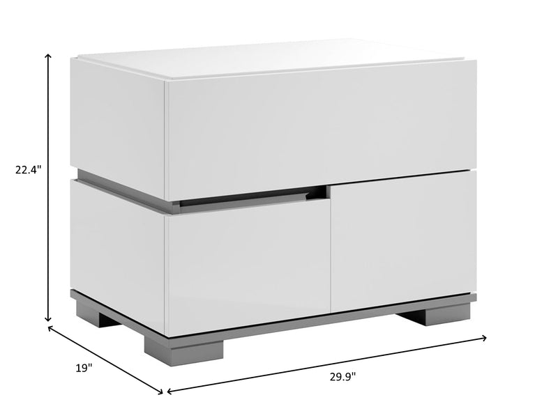 Athena Es 22.4" Tall Nightstand