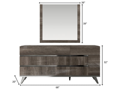 Medea 68" Wide Dresser With Mirror