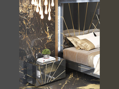 Oro Black Bedroom Set