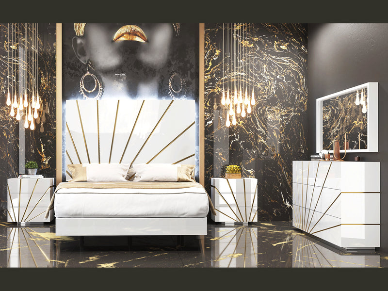 Oro White Bedroom Set