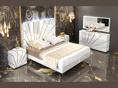 Oro White Bedroom Set