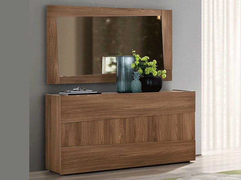 Storm 54" Wide 3 Drawer Dresser With Mirror