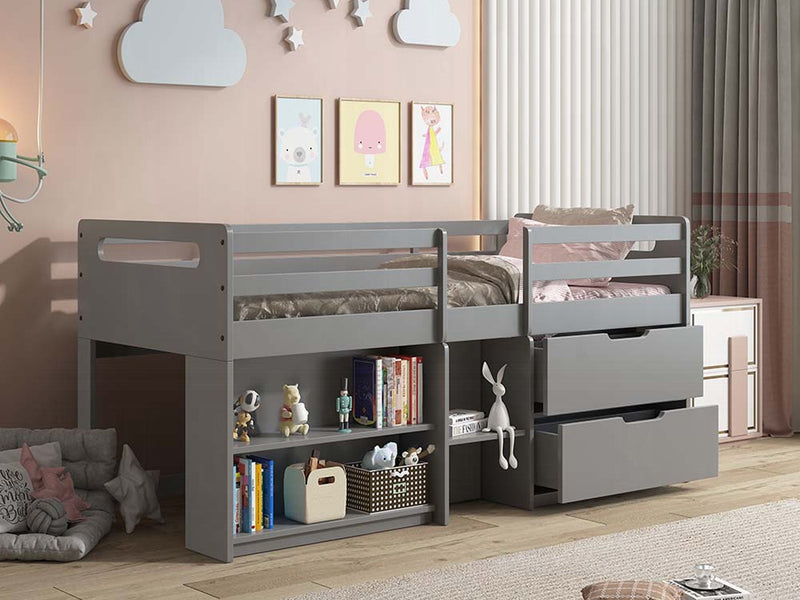 Fabiana 77" Wide Twin Loft Bed