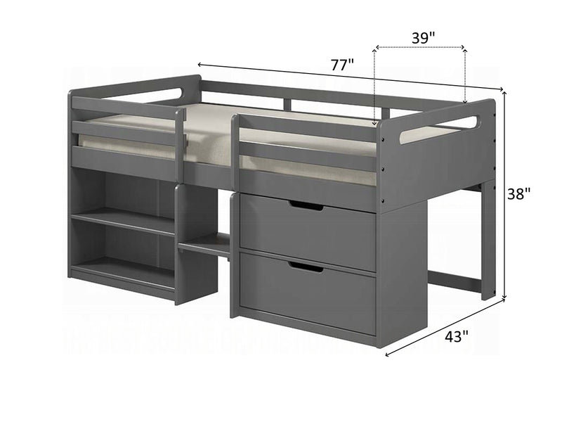 Fabiana 77" Wide Twin Loft Bed