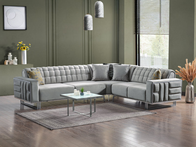 Madrid Fermina 121.6" Wide Extendable Sectional