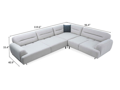 Montana Fermina 119.6" Wide Extendable Sectional