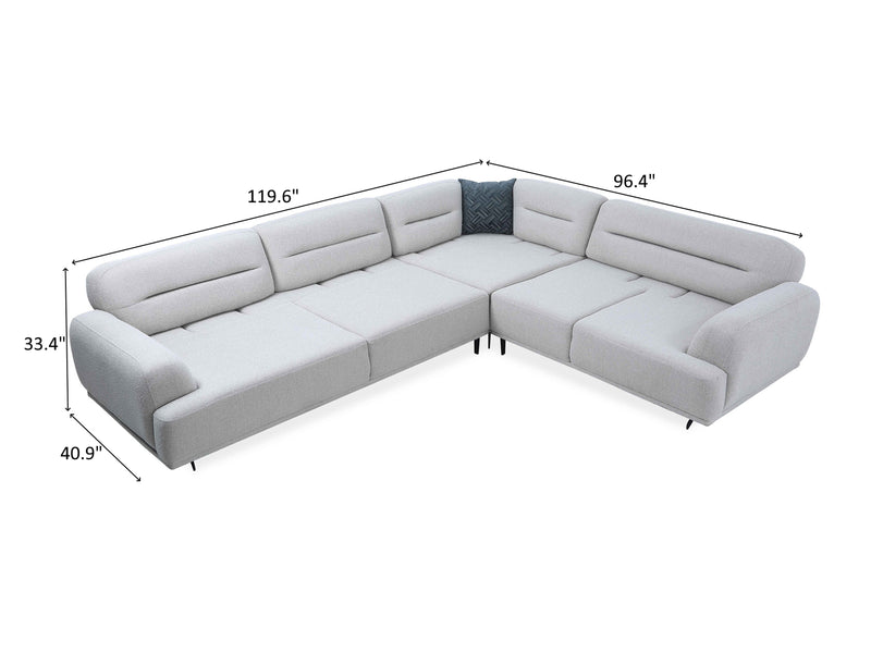 Montana Fermina 119.6" Wide Extendable Sectional