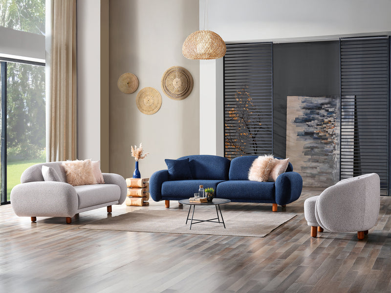 Nova Fermina 70" Wide Boucle Extendable Loveseat