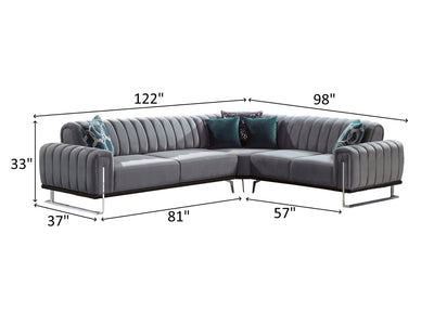 Valens Fermina 122" Wide Extendable Sectional