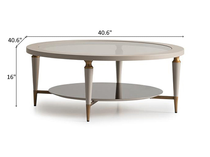 Ecrue 40.6" Wide Coffee Table Set