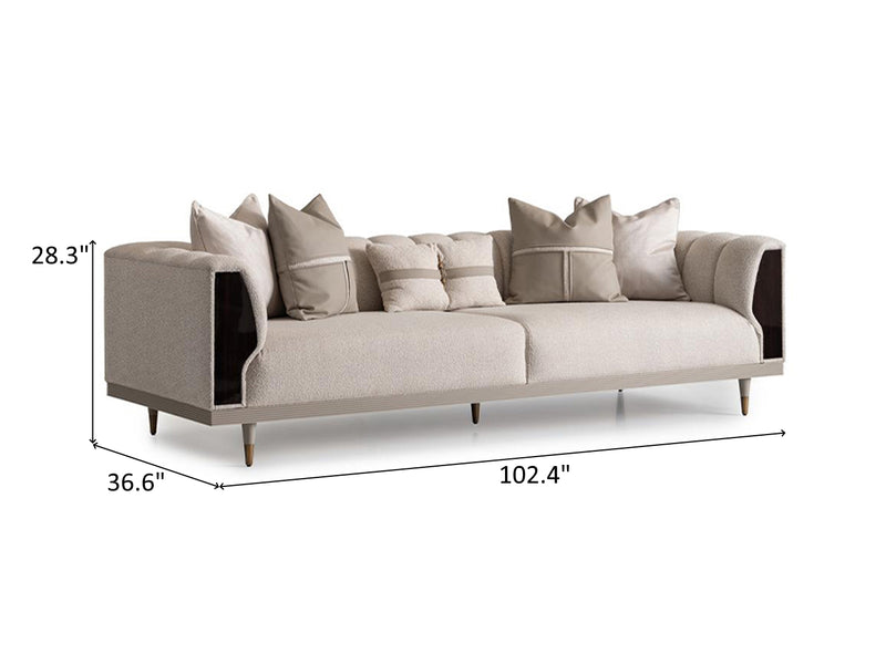 Ecrue 102.4" Wide Sofa