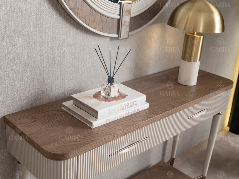 Harmony Gab Console Table With Mirror