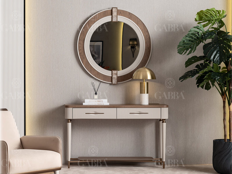 Harmony Gab Console Table With Mirror