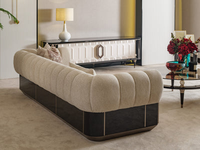 Senato 103" Wide Striped Sofa