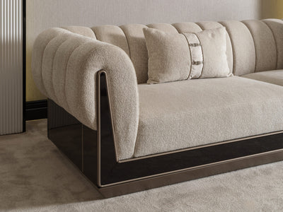 Senato 103" Wide Striped Sofa