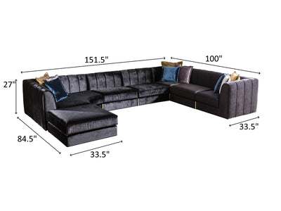 Gloria 151.5" Wide Sectional