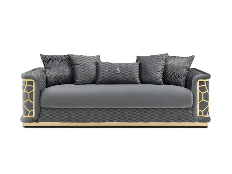 Glory 92" Wide Square Arm Sofa