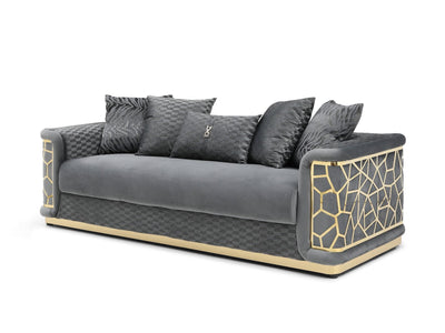 Glory 92" Wide Square Arm Sofa