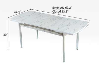 Inci Gloria 69.2" / 53.5" Wide Extendable Dining Table