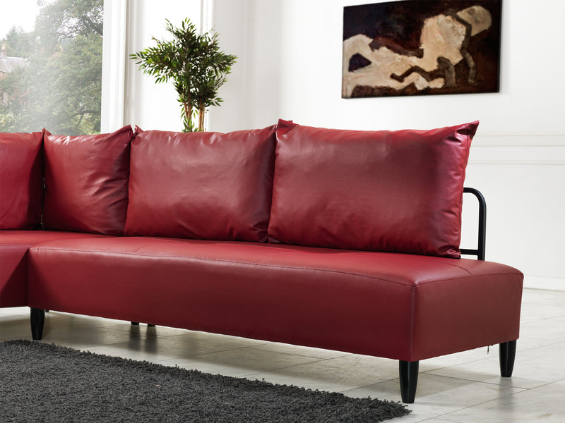 Inferno 98" / 70" Wide Leather Sectional