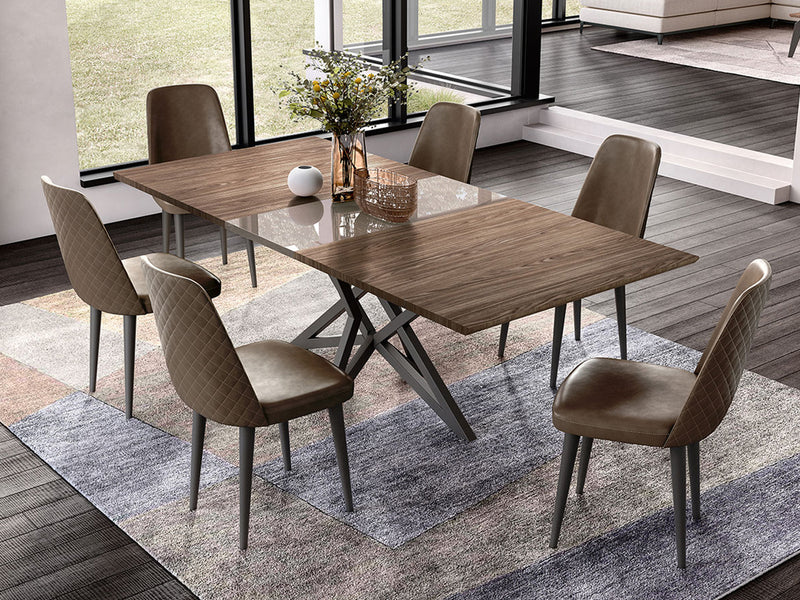 Nora 70.8" / 88.5" / 106" Wide 6-8-10 Person Extendable Dining Table