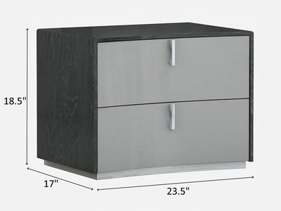 Vera 18.5" Tall 2 Drawer Nightstand