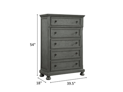 Jackson 39.5" Wide 5 Drawer Chest