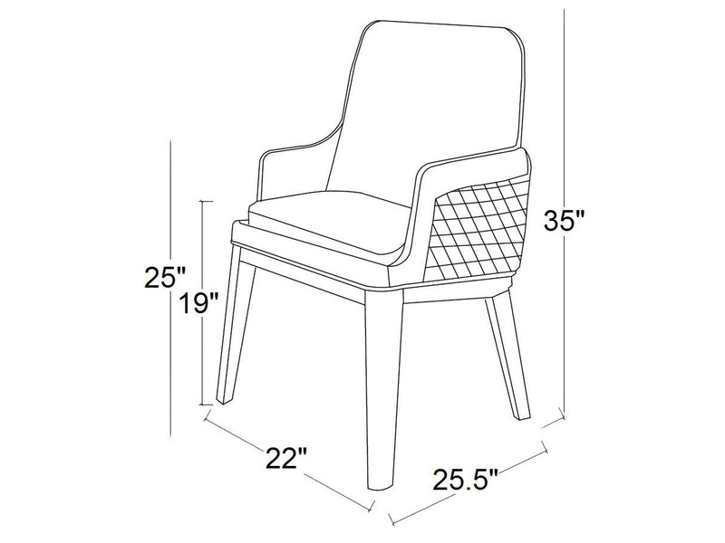 Brunswick 22" Wide Dining Armchair (Set of 2)