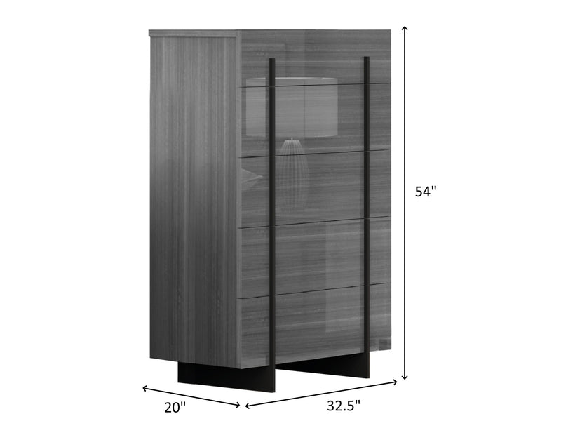 Blade 32.5" Wide 5 Drawer Chest