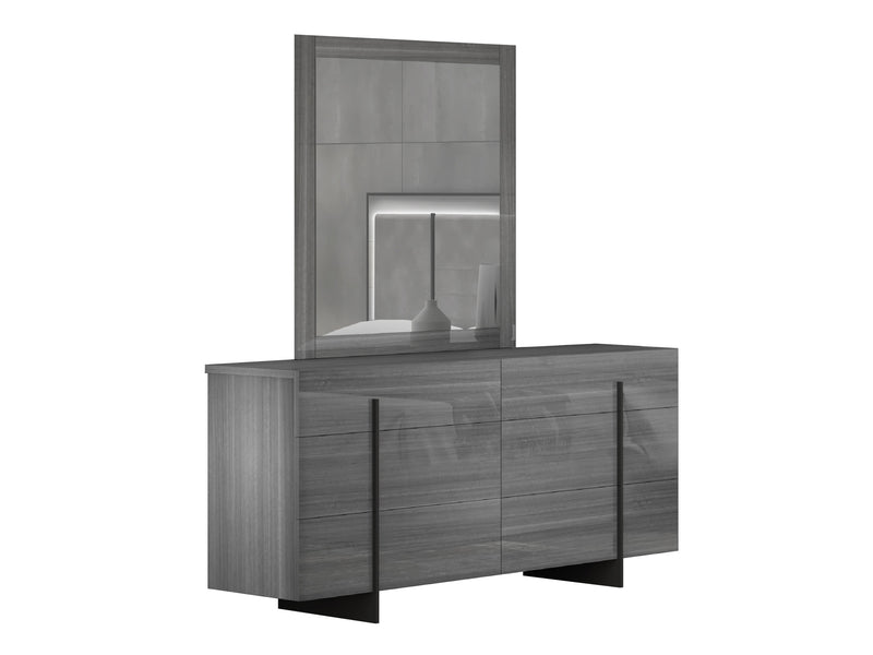 Blade 65" Wide 6 Drawer Dresser With Mirror