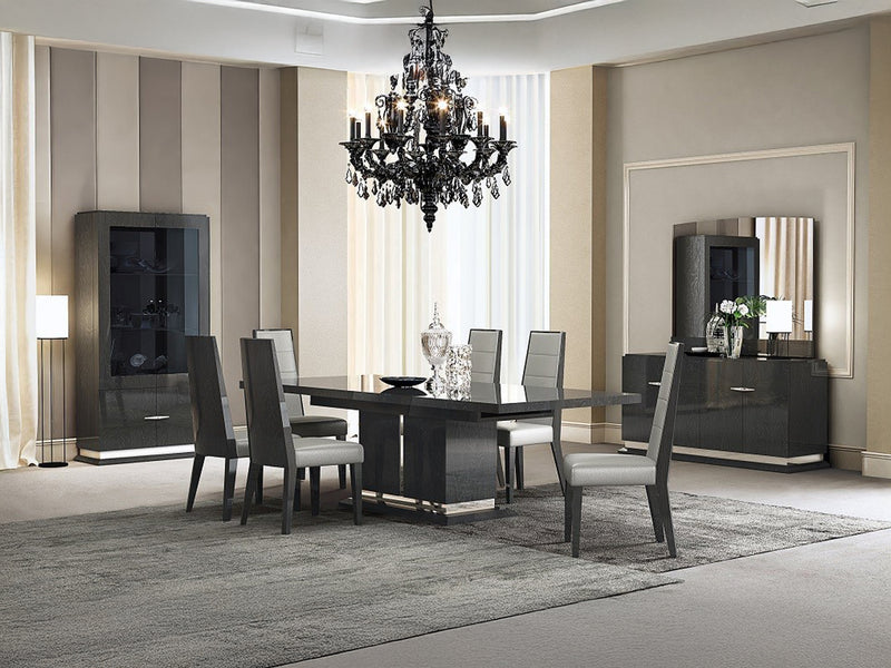 Valentina 67" Wide 4 Door Buffet With Mirror
