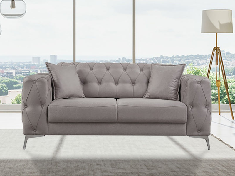 Joza 65" Wide Tufted Extendable Loveseat