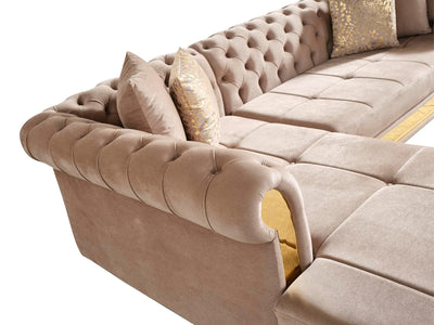 Julia 109" Wide Tufted Sectional