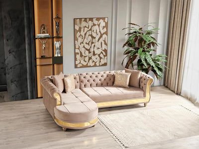 Julia 109" Wide Tufted Sectional