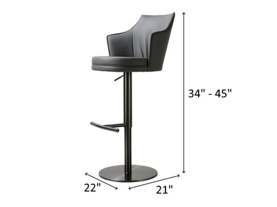 K C218A-53 Eco Leather Bar Stool