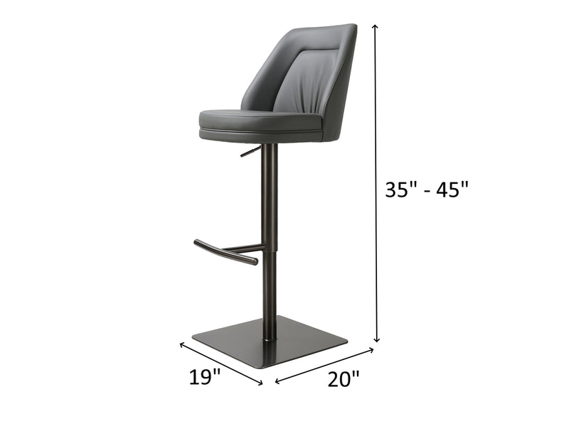 K C418A-56  Eco Leather Bar Stool