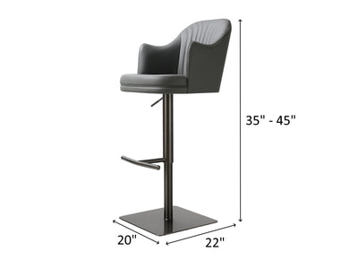 K C418A-58  Eco Leather Bar Stool