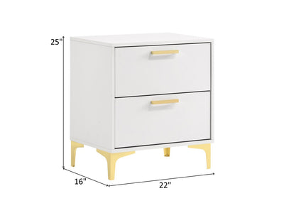 Kendall 25" Tall 2 Drawer Nighstand