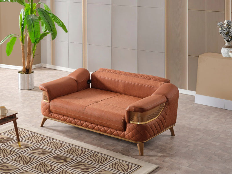 Kristal 66" Wide Extendable Loveseat